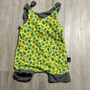 Avocado Print Baby Romper